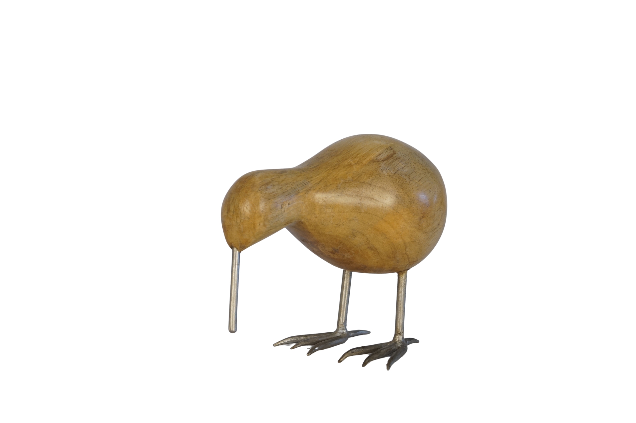 Wooden Kiwi with Iron Leg and beak