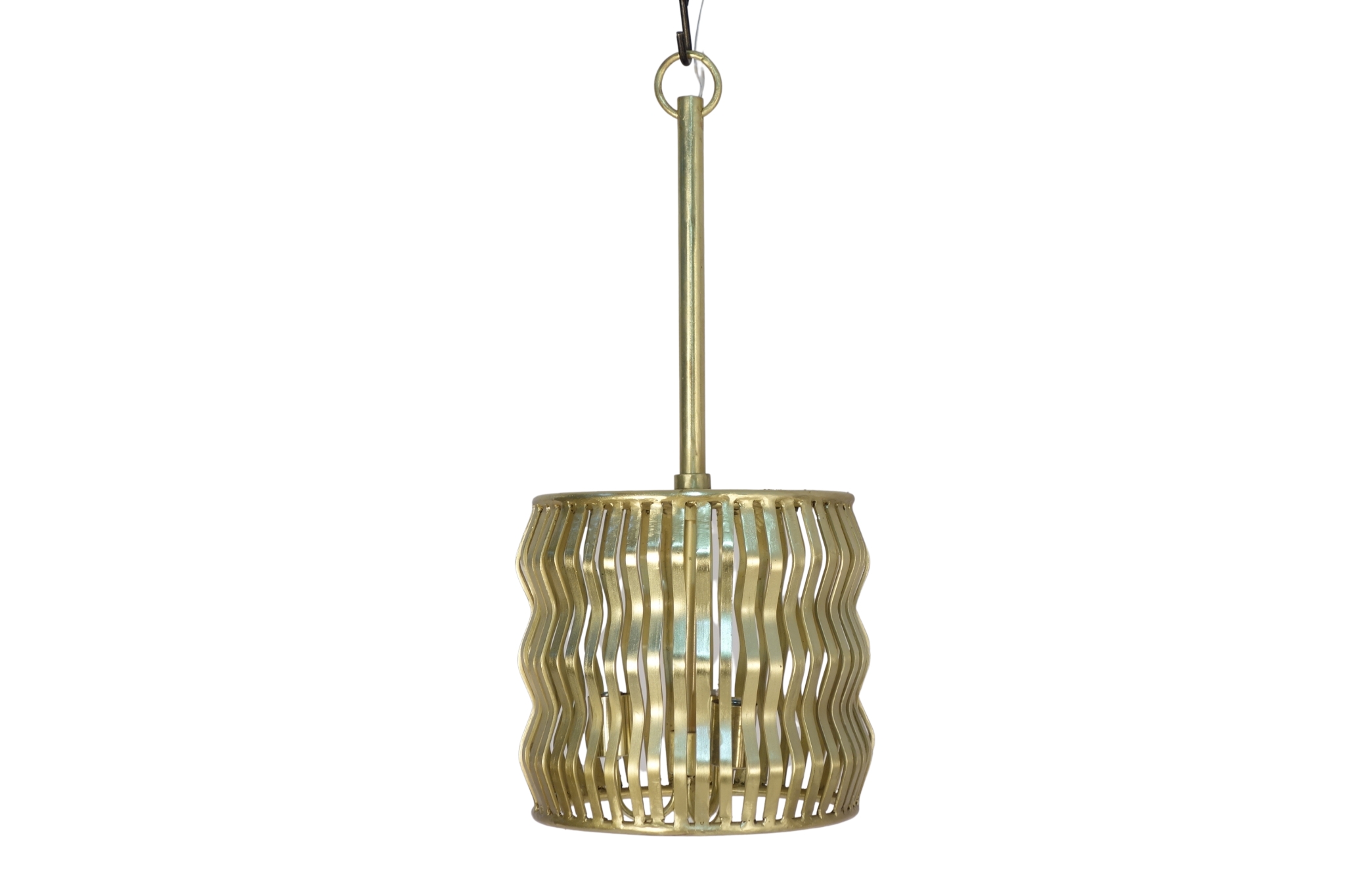 Iron wave design ceiling lamp