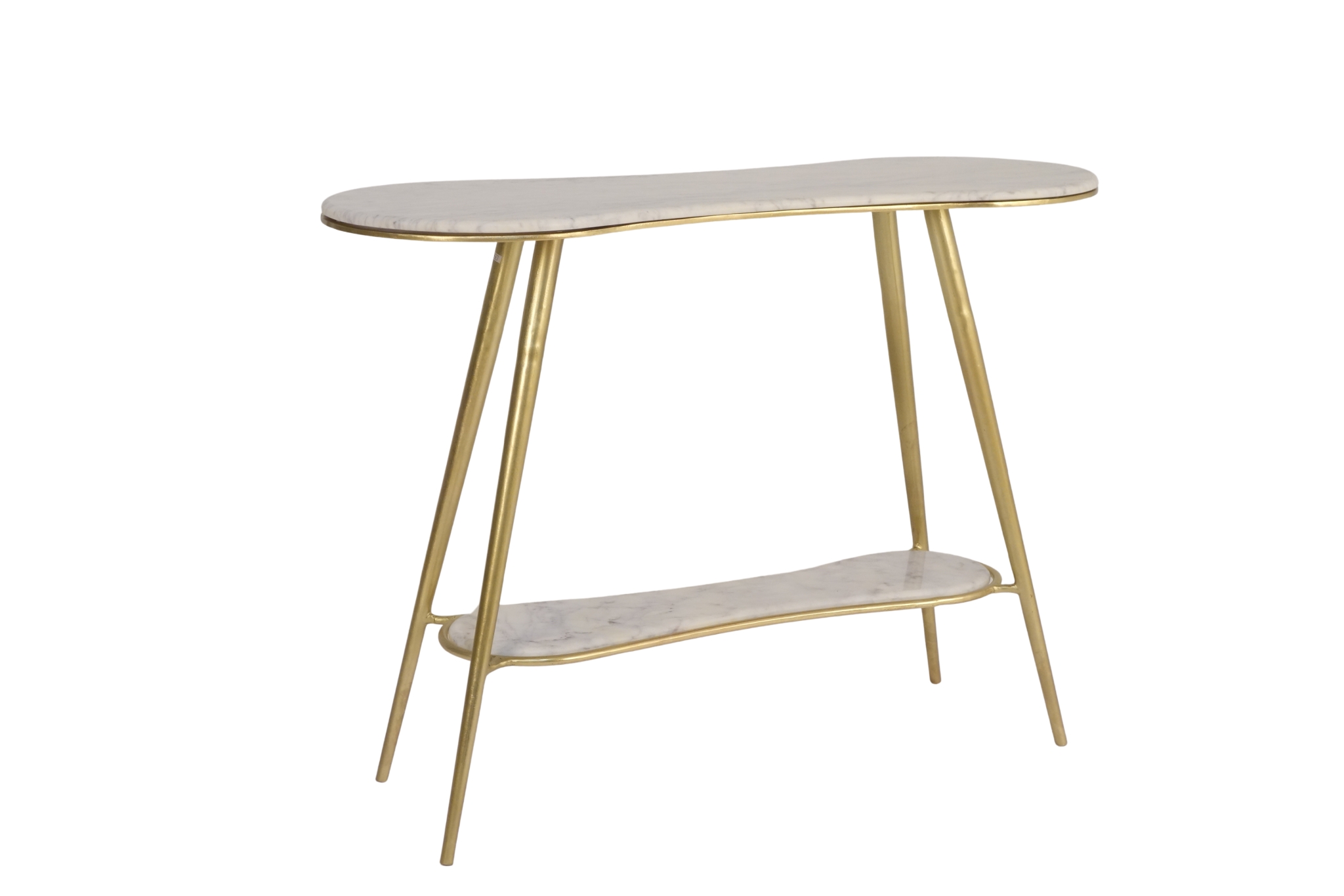 Iron Curve design console with taper legs