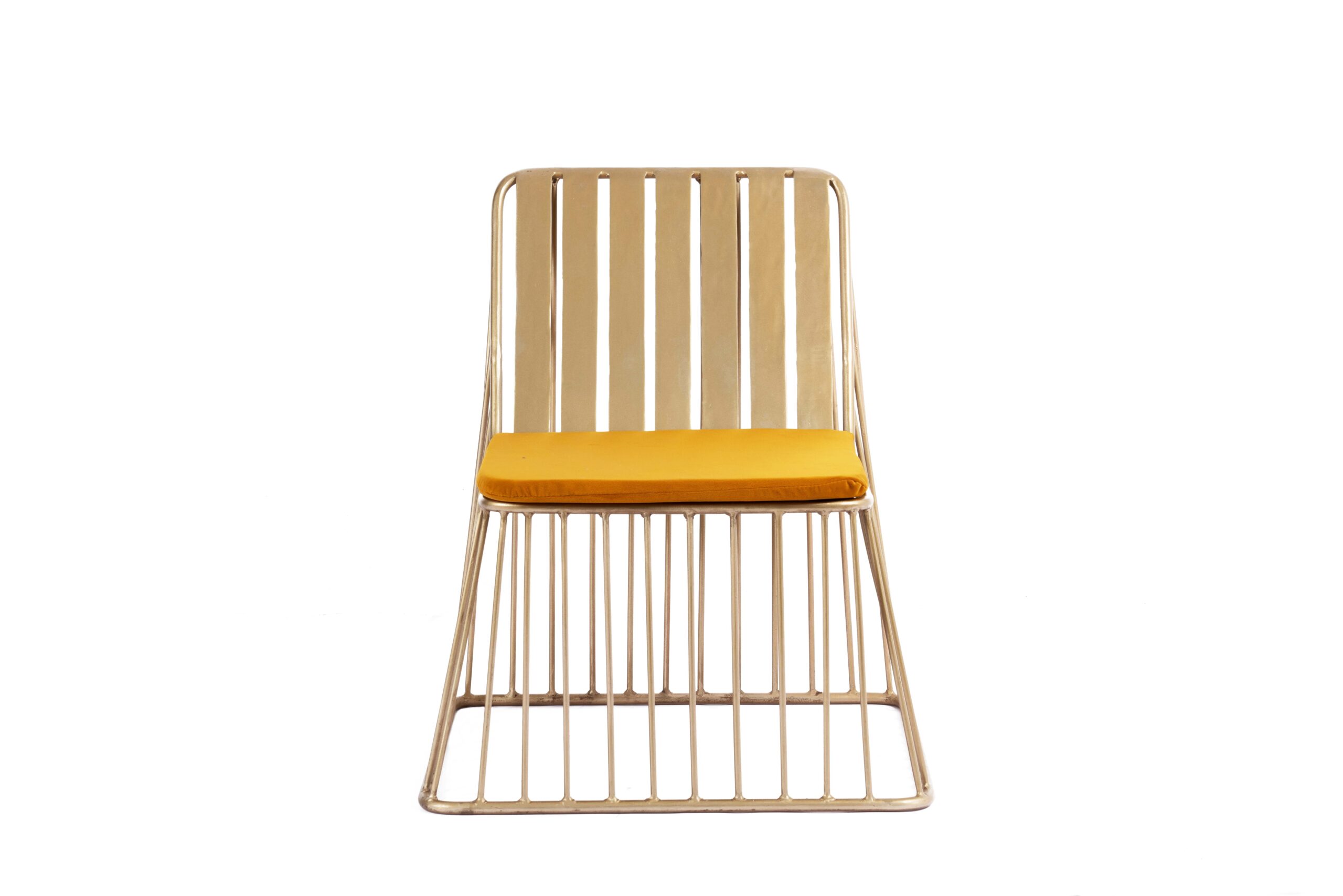 Iron striped design chair