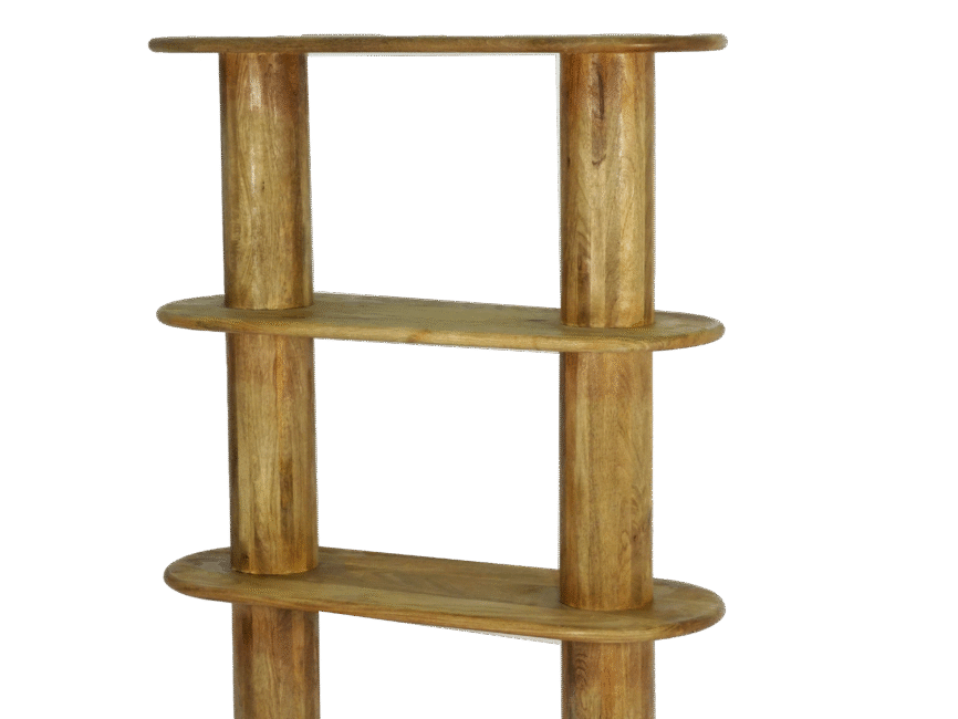 Wooden Pillar Design Shelf