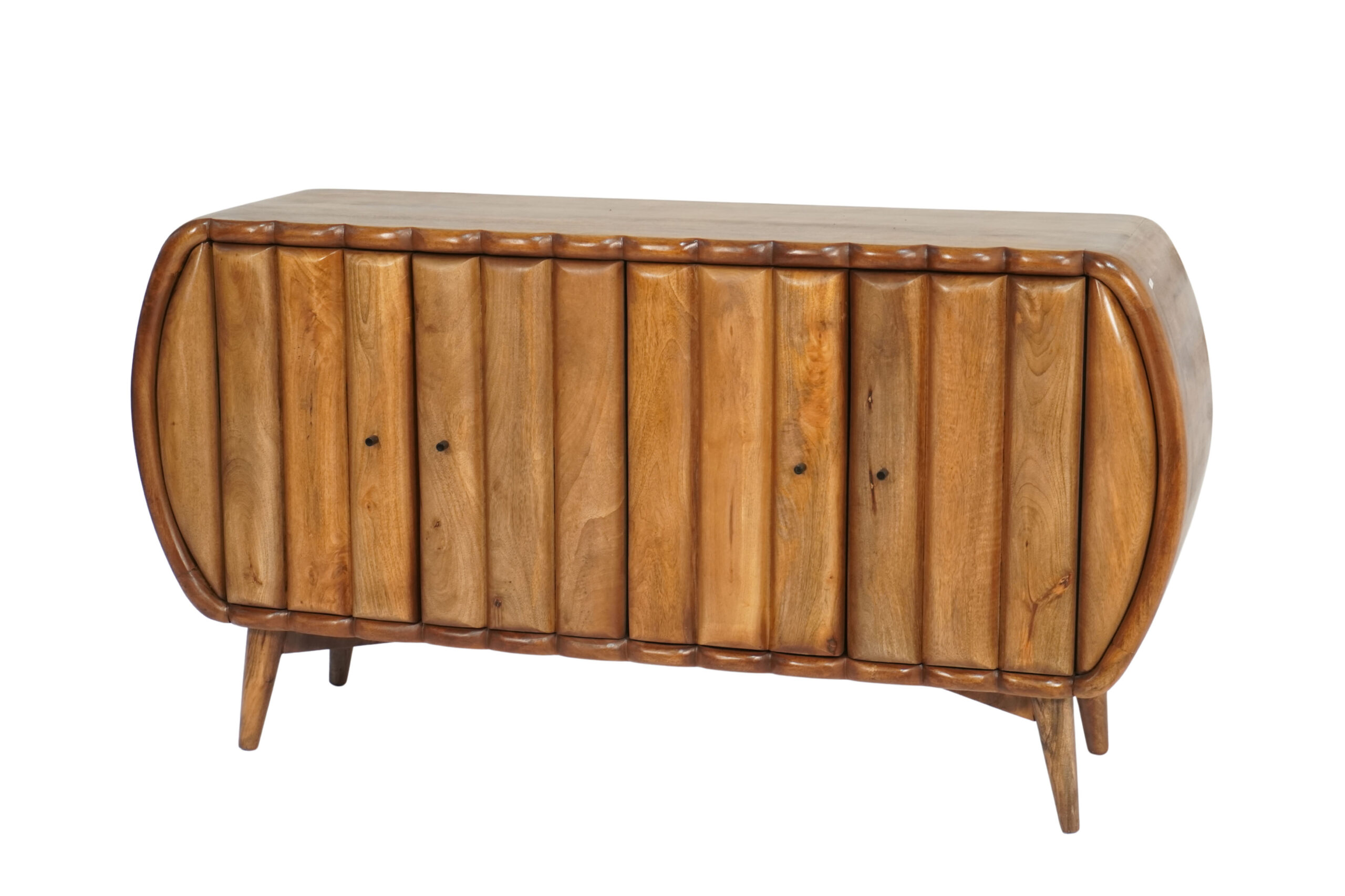 Wooden carved design 4 door sideboard