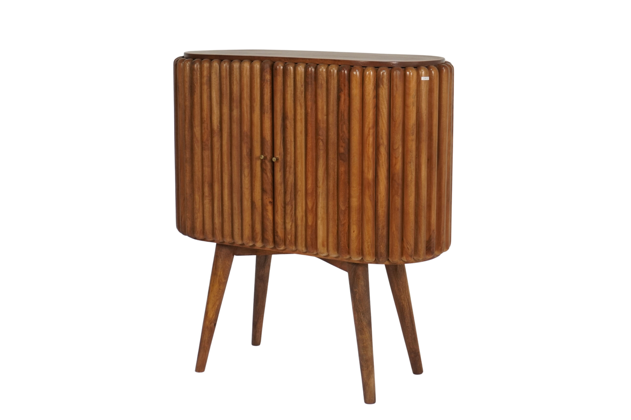 Wooden 2 Door Round Chip Cabinet