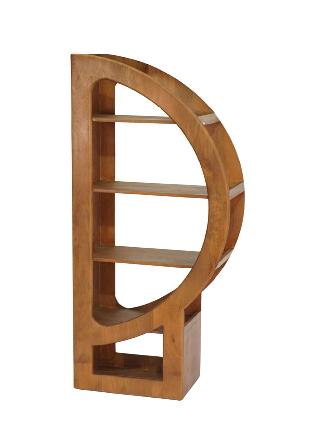 Wooden D design shelf