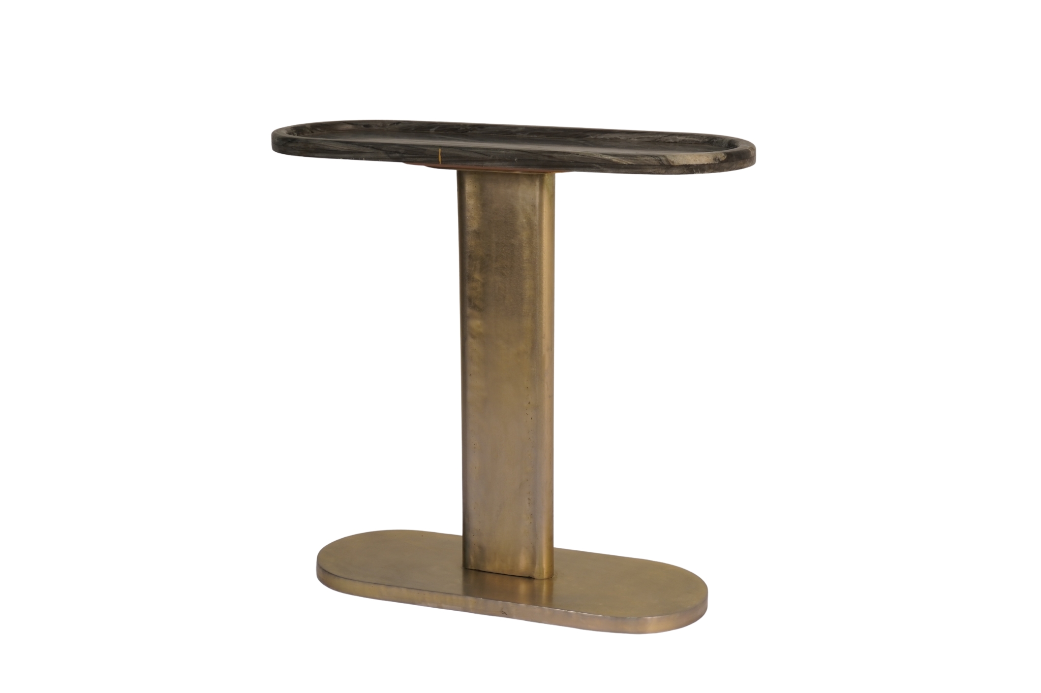 Iron forged console with tray tray top