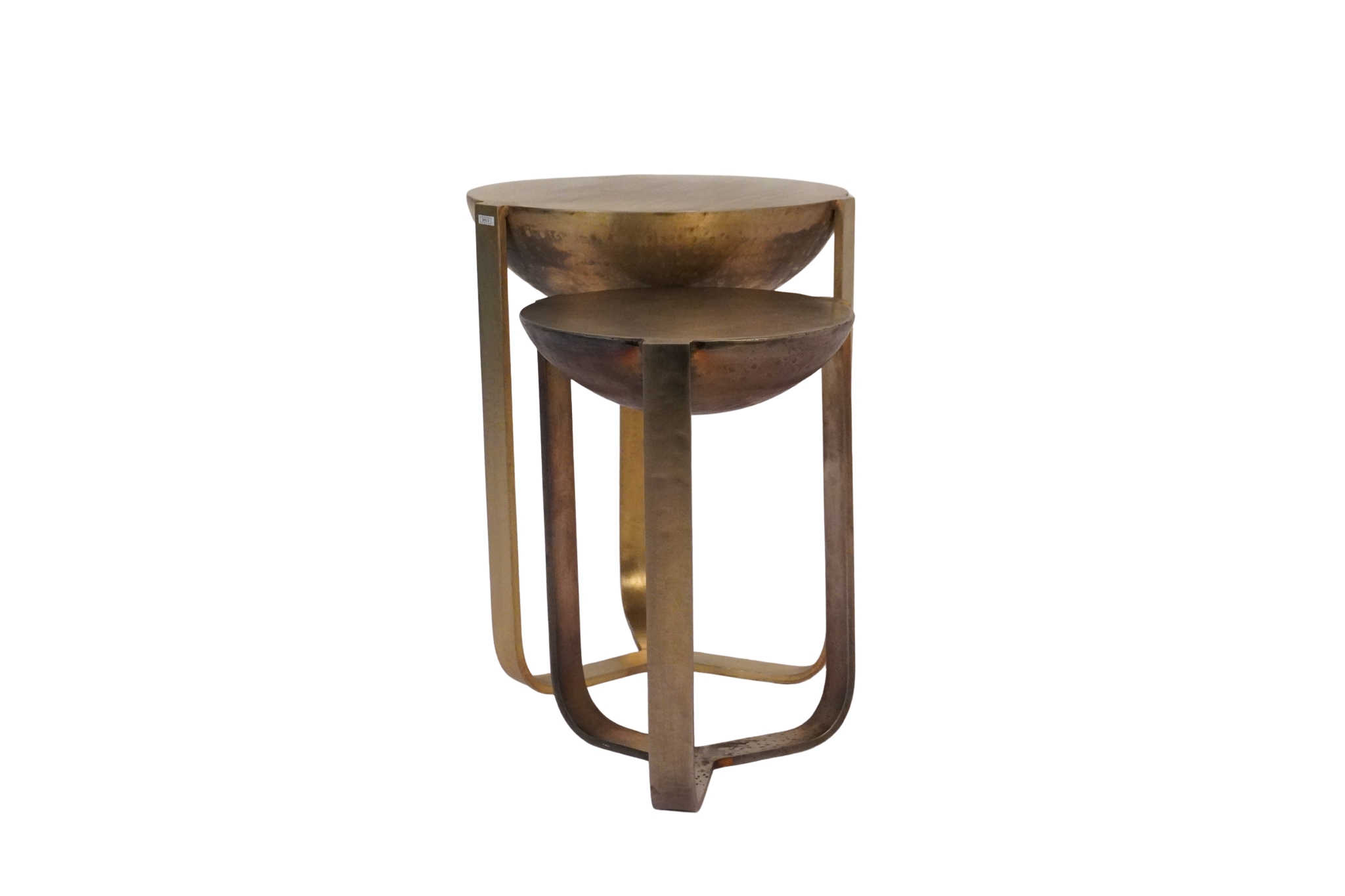 Iron forged drum tables with sheet top