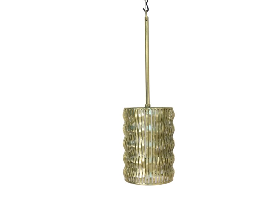 Iron wave design ceiling lamp