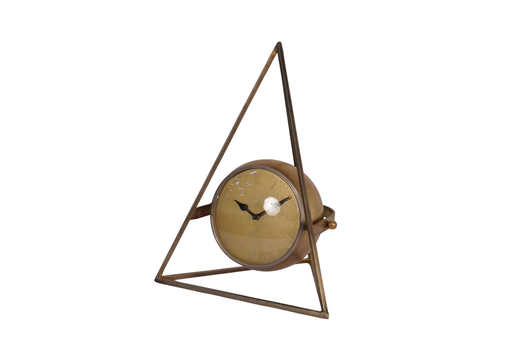 Iron forged trinagular clock
