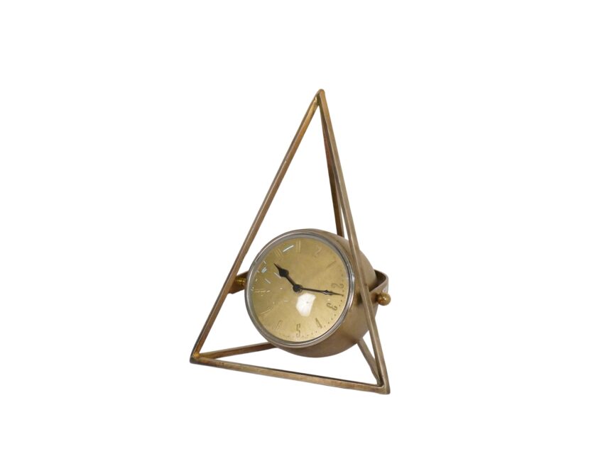 Iron forged trinagular clock