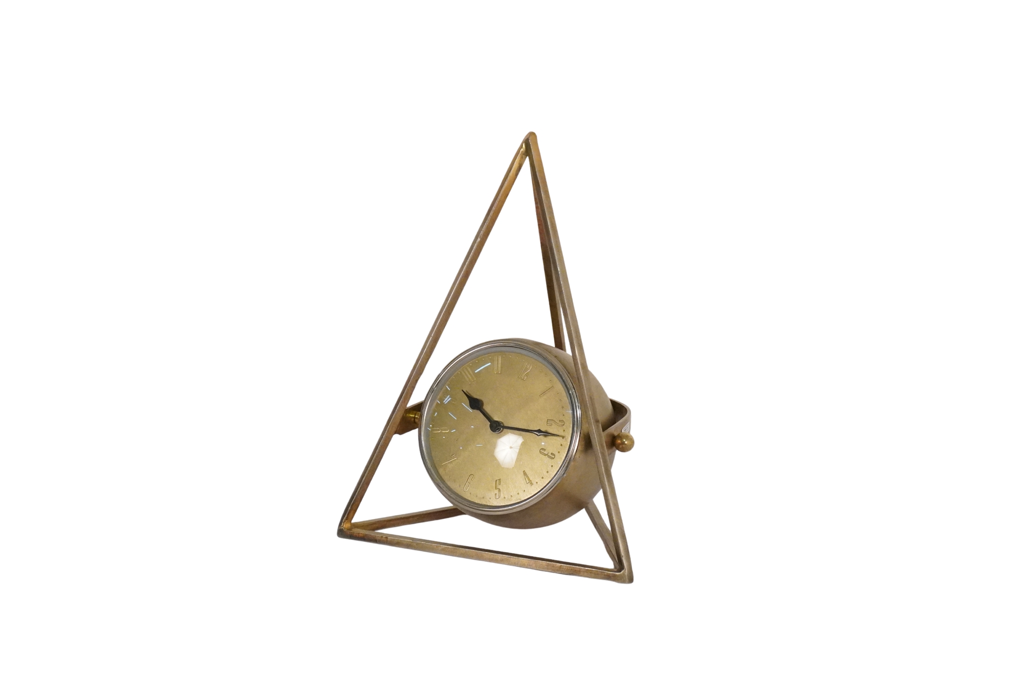 Iron forged trinagular clock