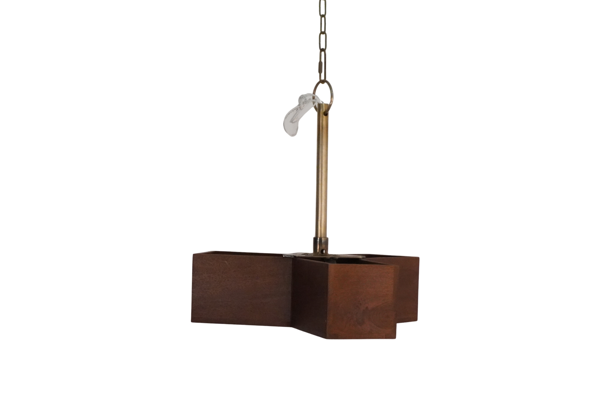 Wooden fan design ceiling lamp