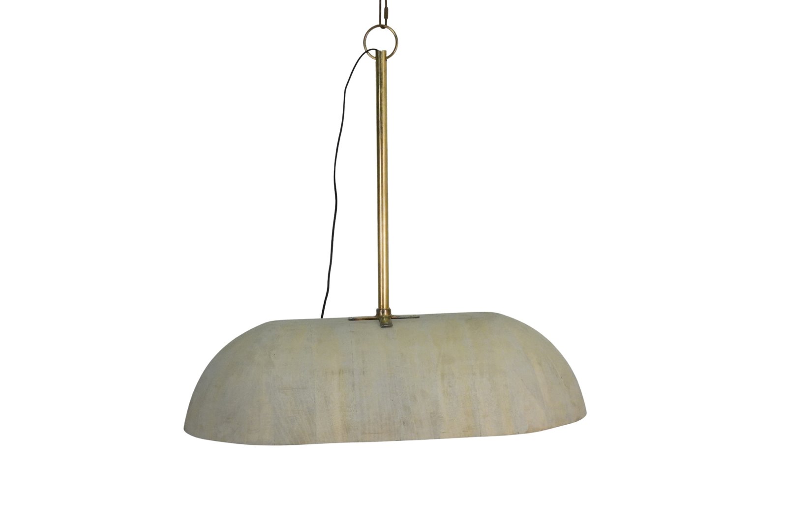 Wooden dome disc design celing lamp